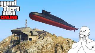 How to get a Submarine on Mount Chiliad! - GTA Online