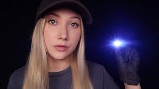 ASMR CSI Investigation | Full Body Search & Interrogation (gum chewing, glove sounds)