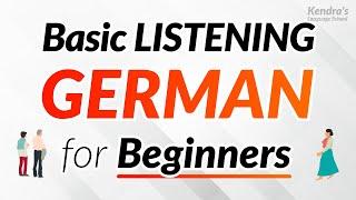 Basic GERMAN LISTENING Practice for Beginners (Recorded by Professional Voice Actor)