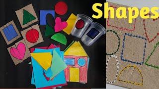 Shapes Activities for preschool  | Name of Shapes for kindergarten| Shapes |