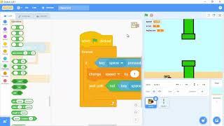 How to code a flappy bird game in scratch (remake)