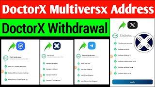 DoctorX Multiversx Address Submission Full Process | DoctorX Address Submit Kaise Kare | DoctorX KYC