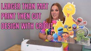 Larger than Mat Cricut Print then cut project - Party decor Bigger than cricut Mat cuts