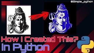 Drawing Shiv Ji in Python Using Sketchpy Lord Shiva in Python #python #programming #shiv #drawing