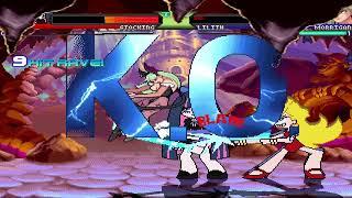 NICK54222 MUGEN: Panty and Stocking VS Morrigan Aensland and Lilith Aensland