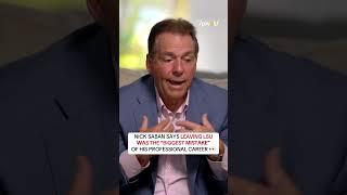 Nick Saban on his biggest mistake  (via thepivot/TT)