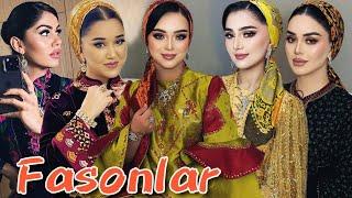 El kesdeli turkmen moda koynek fasonlar | Women dresses | Stapel Gulyupek Pombarh Atlas fasonlar