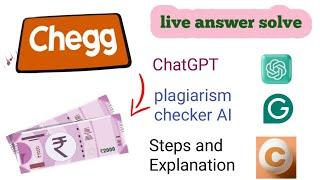 Chegg Answering with ChatGPT and Plagiarism free || Plagiarism Checker  revealed , tricks added