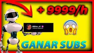 PAGINA para GANAR SUSCRIPTORES RAPIDO en YOUTUBE [2023]  +9999/h 