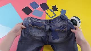 How to Pepair Your Jeans with Iron On Jean Patches