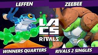 LACS Rivals - Leffen (Ranno) Vs. ZeeBee (Kragg) Rivals of Aether 2 - RoA2