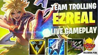 MY WHOLE TEAM IS TROLLING! FT. EZREAL - Wild Rift HellsDevil Plus Gameplay