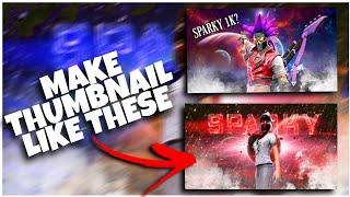 How to make free fire thumbnail on pc with Photoshop | thumbnail tutorial with thumbnail pack