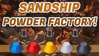 Sandship Crafting Factory: Efficient Micro POWDER Factory! [HD]