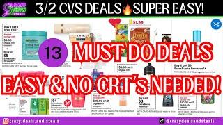 3/2 CVS 13 MUST DO DEALSMONEYMAKERS & SUPER CHEAP DEALS + FREEBIES & MORE!!- CVS Couponing