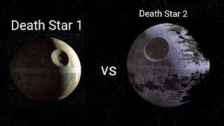 Death Star 1 vs Death Star 2 explosion Comparison