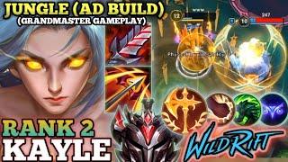 KAYLE JUNGLE ATTACK DAMAGE BUILD! HARD CARRY MVP GAMEPLAY - TOP 2 GLOBAL KAYLE BY www - WILD RIFT