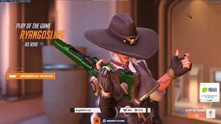 POTG! 17K DMG! 29 ELIMS! ASHE GOD! GALE ASHE OVERWATCH 2 SEASON 10 GAMEPLAY