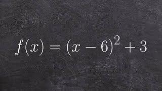 How to find the vertex of a parabola in vertex form