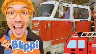 Blippi to the Rescue! Emergency Trucks Song | Blippi - Learn Colors and Science