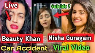 Nisha Guragain Viral Video Reality?  I Tiktok Star Beauty Khan Accident Video I Nisha Guragain