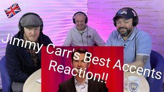 Jimmy Carr - Jimmy's Best Accents! REACTION!! | OFFICE BLOKES REACT!!