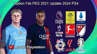 Option File PES 2021 Update 2024 V5 PS4