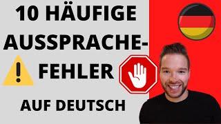 Vermeide diese typischen Aussprache-Fehler! Deutsch lernen b1, b2, c1) | Verbessere deinen Akzent!