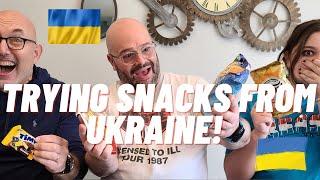 AMERICAN FAMILY TRIES SNACKS FROM UKRAINE !! The Snack Investigation Unit goes to Ukraine !