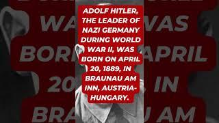 Birth of Hitler