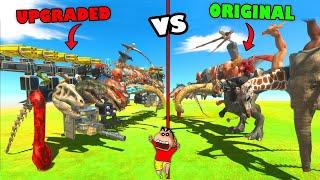 UPGRADED vs ORIGINAL HERBICARNO MONSTER in Animal Revolt Battle Simulator with SHINCHAN and CHOP