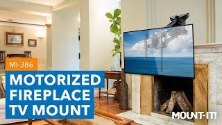 Motorized Fireplace TV Wall Mount | MI-386 (Features)