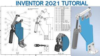 Inventor 2021 Tutorial #195 | How to creater Assembly Model