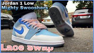 Jordan 1 Low Mighty Swooshers / LACE SWAP