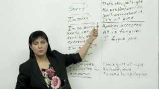 5 ways to say sorry - Polite English