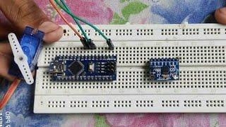 How to Control Servo motor using  Mpu6050 Gyro Sensor with Arduino