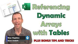 Referencing Dynamic Arrays with Tables