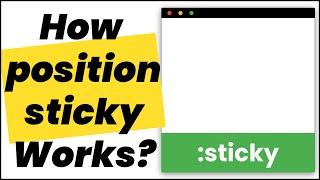  Position Sticky Explained [ Short Version With Animation ]