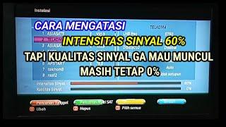 CARA MENGATASI INTENSITAS 60℅ TAPI KUALITAS SINYAL MASIH TETAP 0% PADA RECIVER