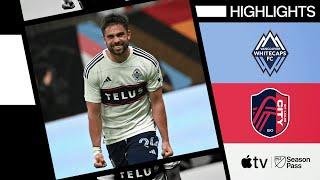 Vancouver Whitecaps FC vs. St. Louis CITY SC | Brian White Hat Trick! | Full Match Highlights