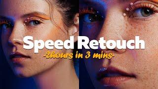 Beauty Portrait Speed Retouch using Dodge and Burn plus Frequency Separation