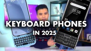 Physical Keyboard Phones in 2025- Clicks Keyboard Case iPhone 16 Pro Max vs Unihertz Titan Slim