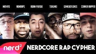 Nerdcore Rap Cypher - Adam Purski ft. NemRaps, Mat4Yo, Tokumei, GameboyJones & Connor Rapper