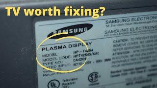 SAMSUNG PLASMA TV Will Not Turn On! Is It Worth fixing$$$ | Let's find out