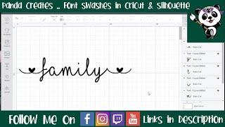 Swashes/Glyphs Tutorial for Cricut AND Silhouette