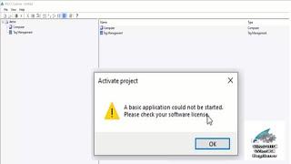 A basic Application could not be started. Wincc V7 Error fix.
