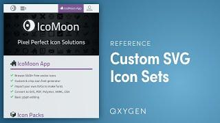 How To Add Custom SVG Icon Sets To Oxygen With IcoMoon