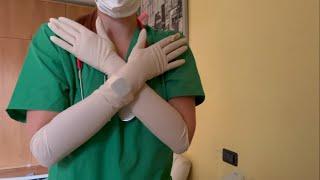 ASMR nurse shows you her glove collection part 2