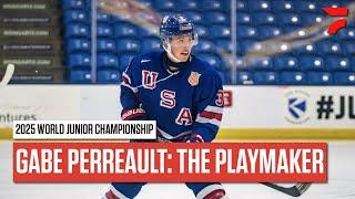 Gabe Perreault Showcasing Elite Playmaking Skill While Chasing Back-To-Back WJC Gold With Team USA