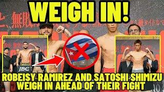 Weigh in! Robeisy Ramirez & Shitoshi Shimizu Make Weight #boxing #sports #news #youtube #video #fyp